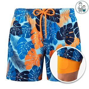 Capelle Blue Jungle - Mid Length Hybrid Short
